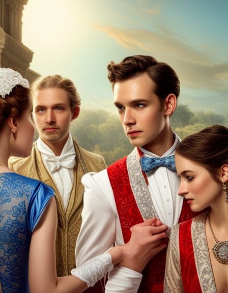 Nobleman at a Ball in 18th Century Style