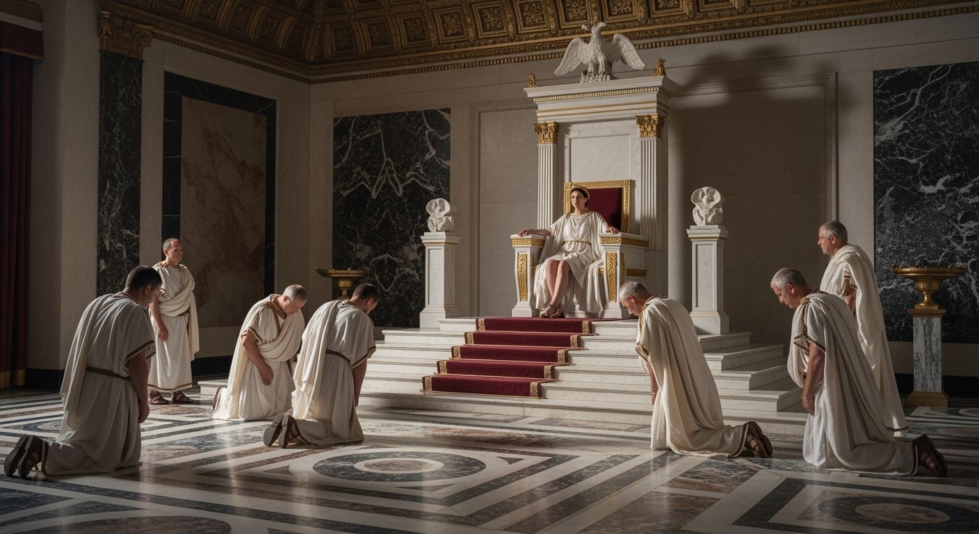 Empress Messalina in a Luxurious Ancient Rome Palace