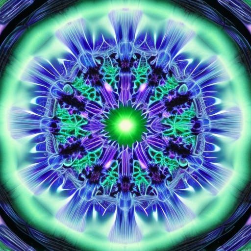 Abstract Fractal Generated by AI