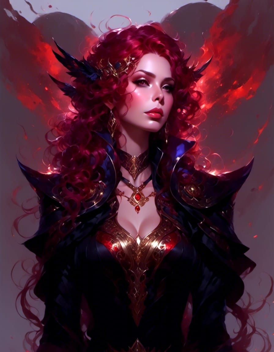 Blood Elf Mage Portrait in Hyperrealistic Fantasy Style