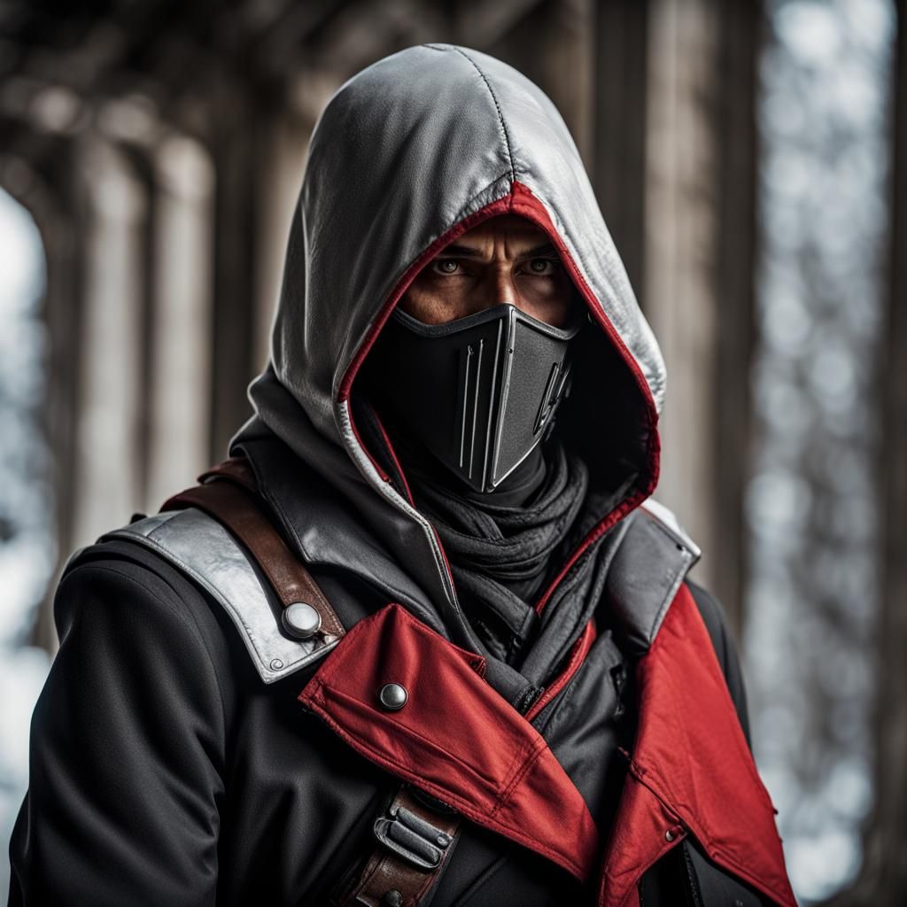 Futuristic Soldier Assassin Portrait in High Definition
