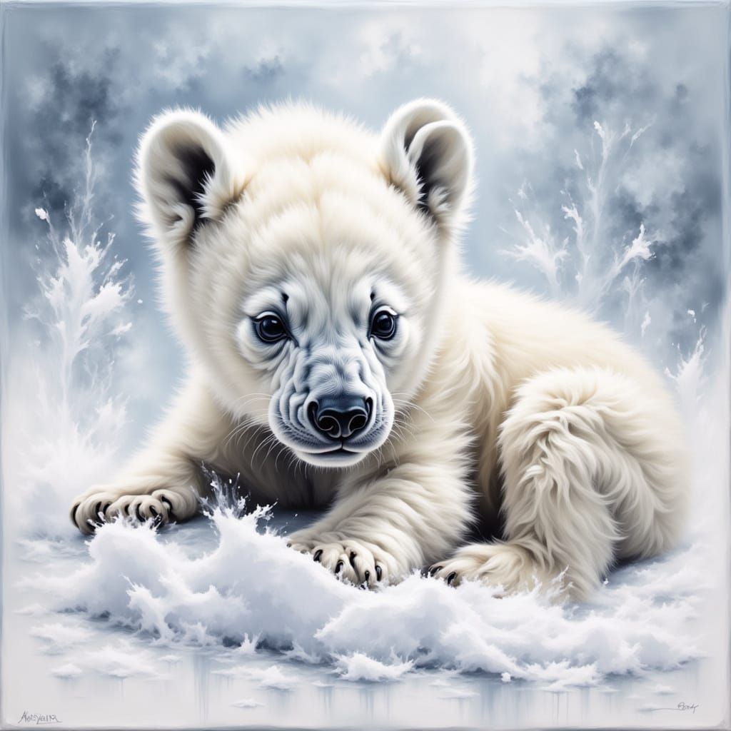 Fluff ball with many, many toes