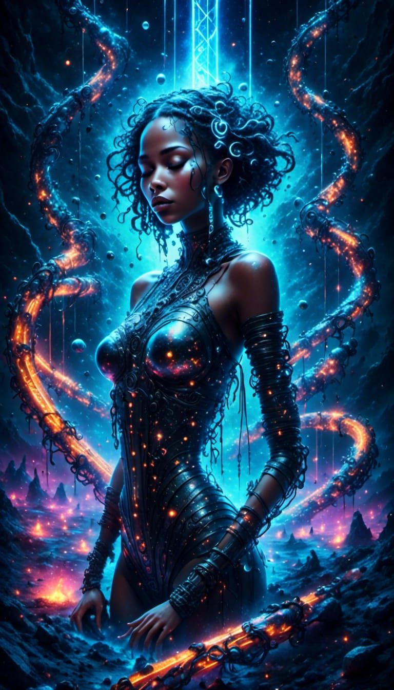 Cyborg Dreams on DNA: Sci-Fi Digital Art