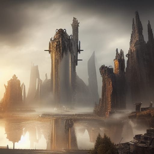 Epic Kiss: A Dramatic Digital Matte Painting