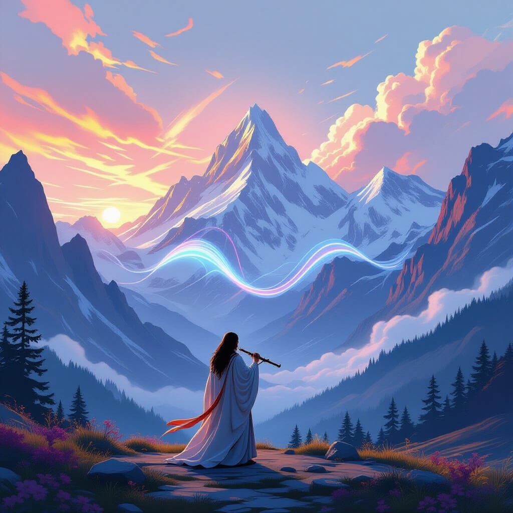 Ethereal Musician Levels Mountains With Sound