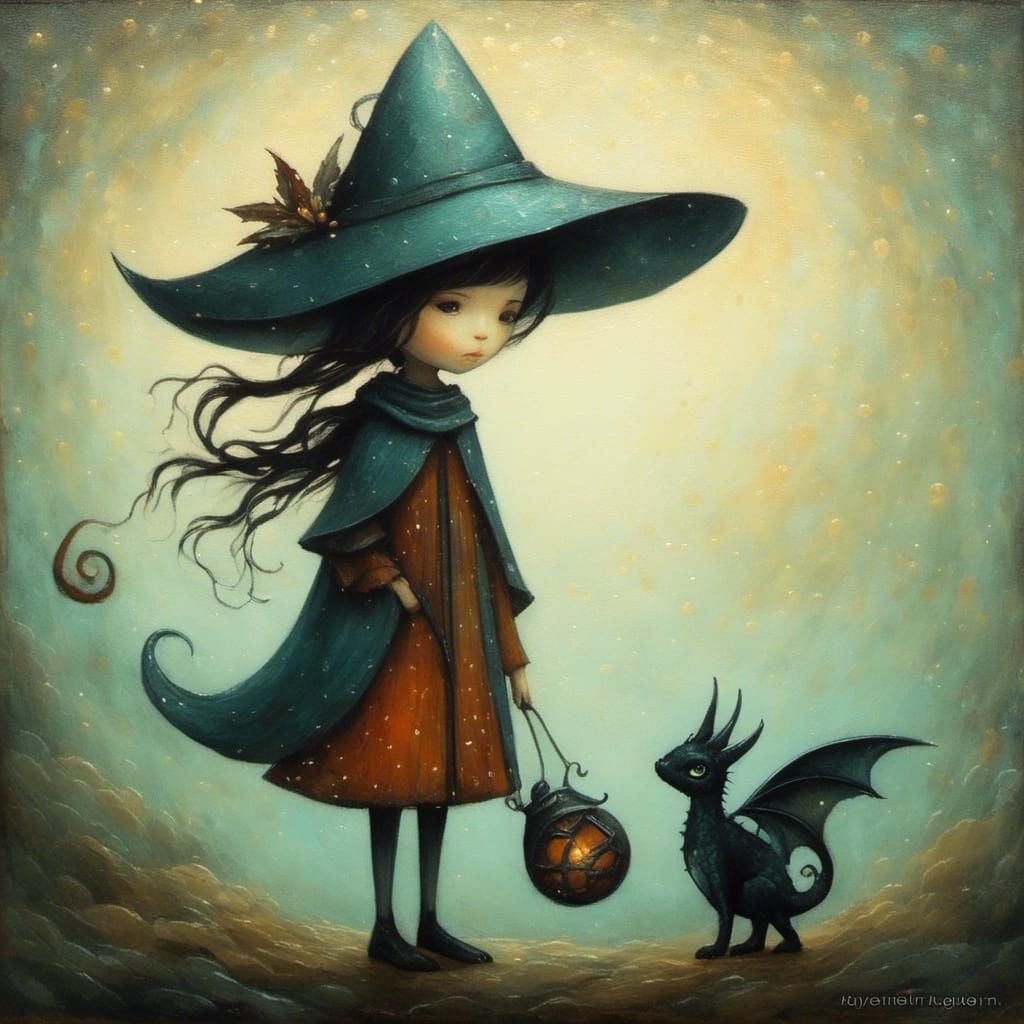 Little witch and her little familiar