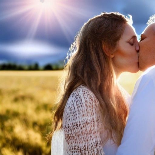 Ethereal Kiss in Divine Sunshine