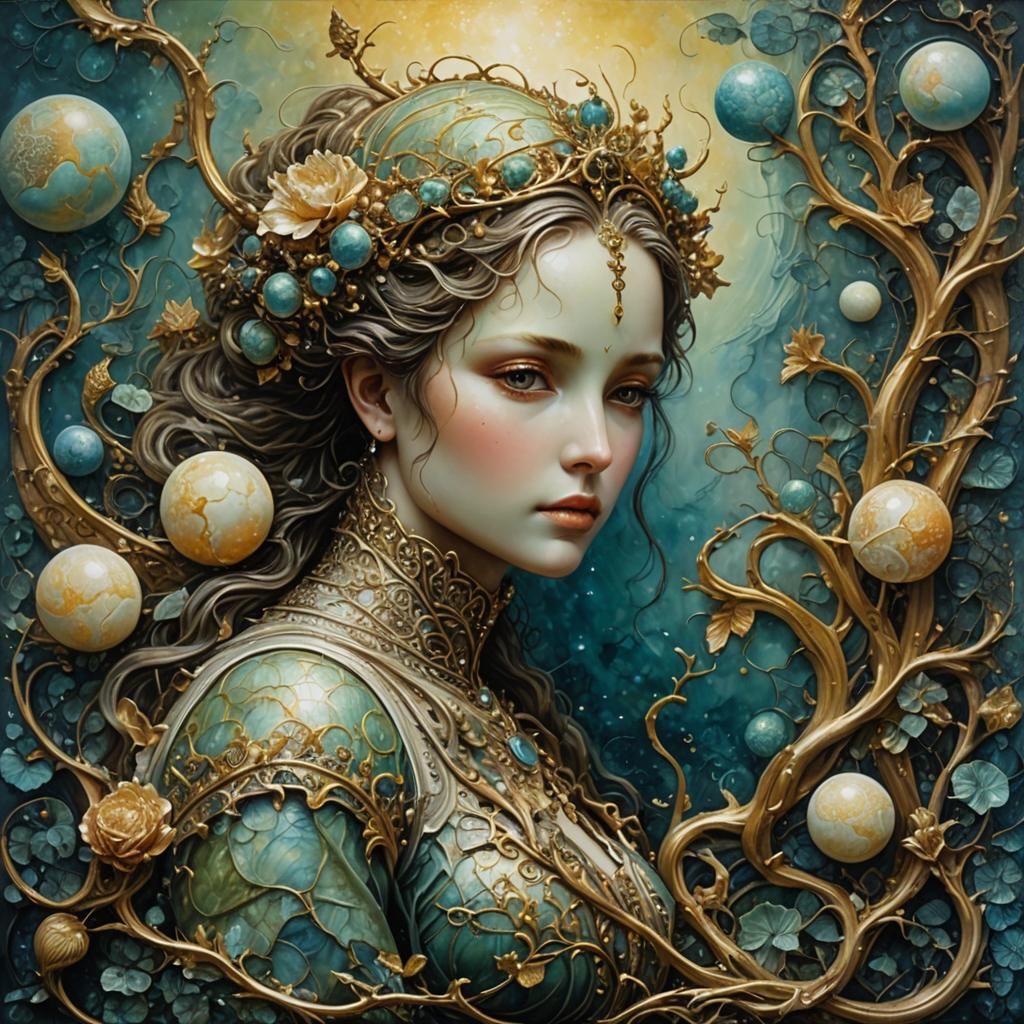 New Life on Venus: Hyperdetailed Encaustic Painting