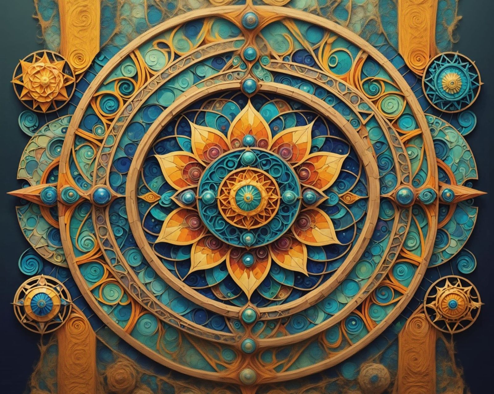 Mystic Spring Equinox with Sacred Geometry and Crayons