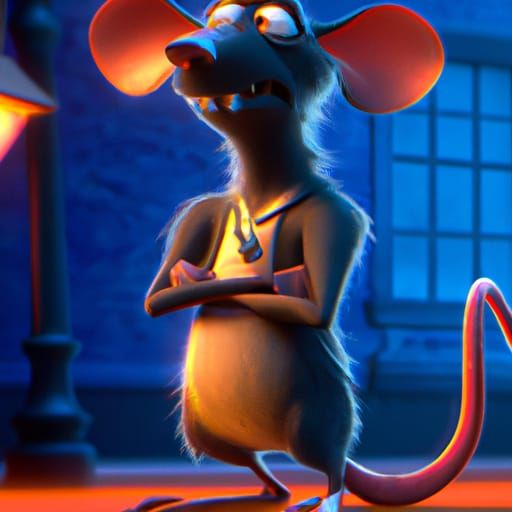 Remi the Rat: Pixar-Style 3D Digital Art