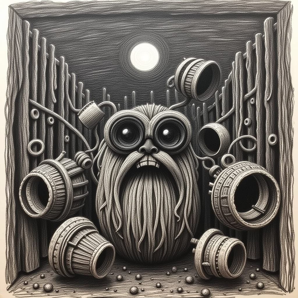 Surreal Macrame Dolls in Cryogenic Limbo