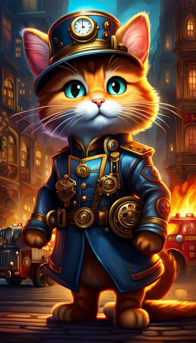 Cat commander firefighter