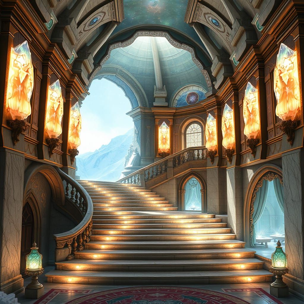 Ethereal Palace of the Falmeri Throne - A Celestial Oasis of...