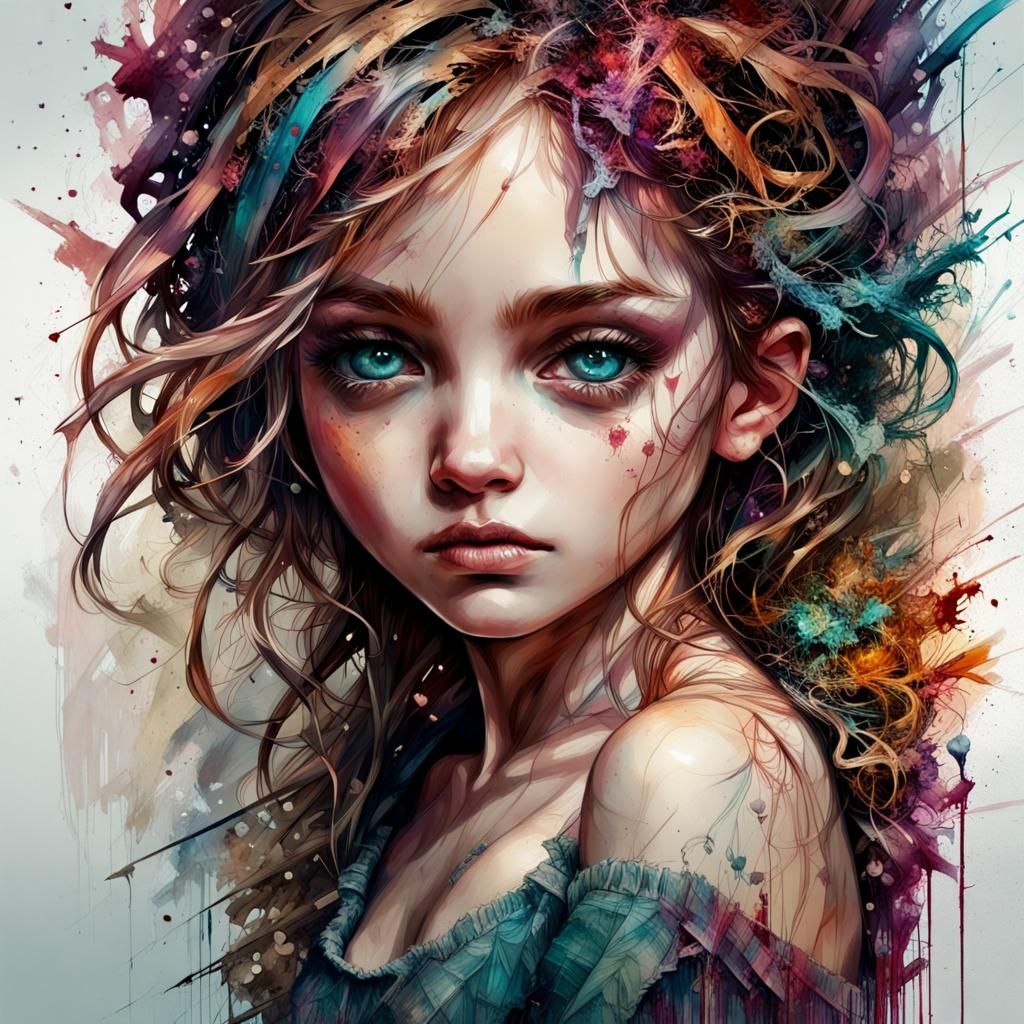 Detailed Cupid Render in Deep Colors