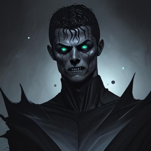 Futuristic Dark Cristiano Ronaldo Illustration