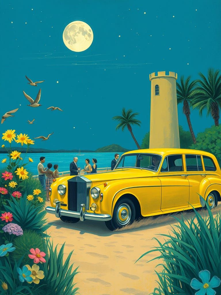 The Exuberant Roaring Twenties in Vibrant Digital Art