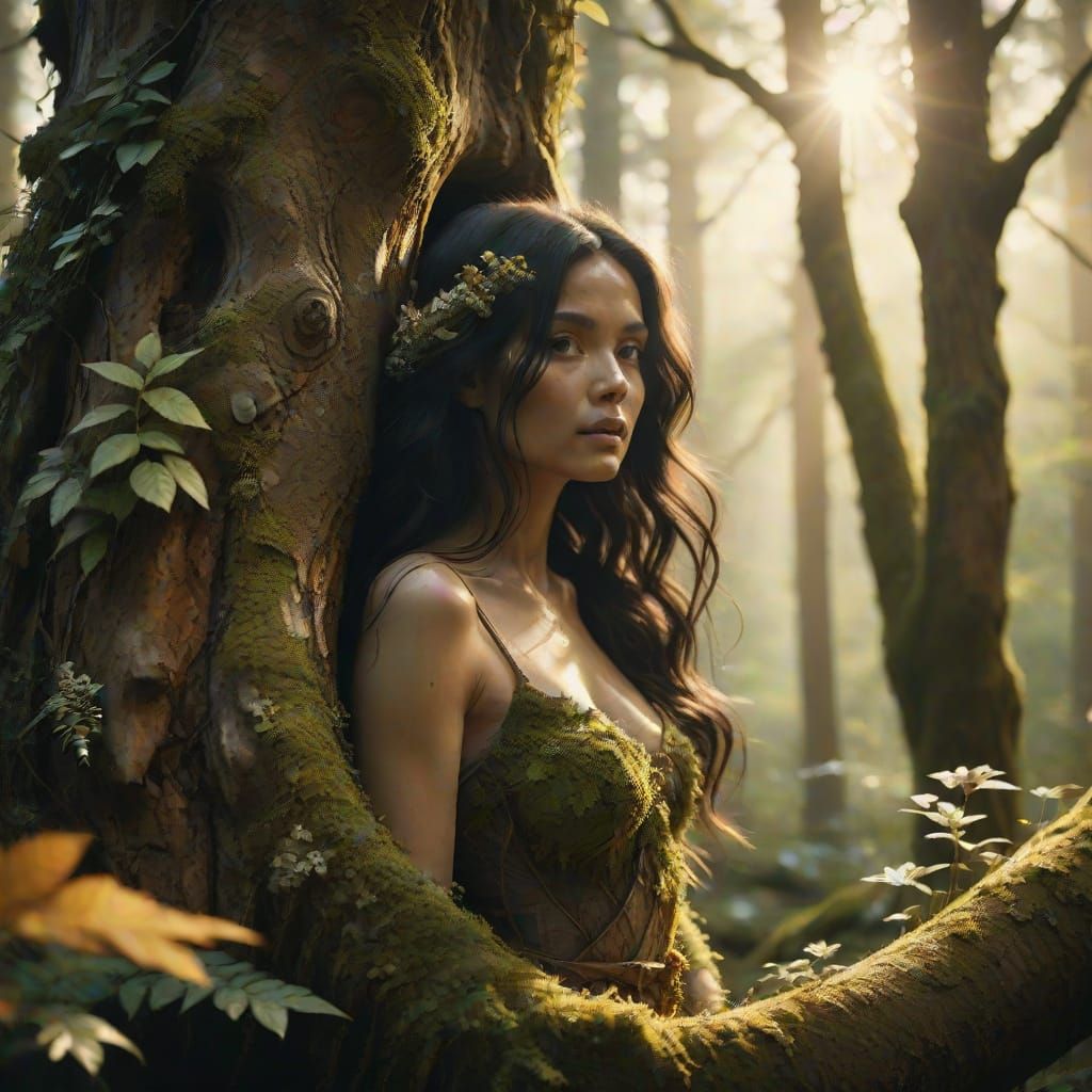 Emerging Goddess in Golden Hour