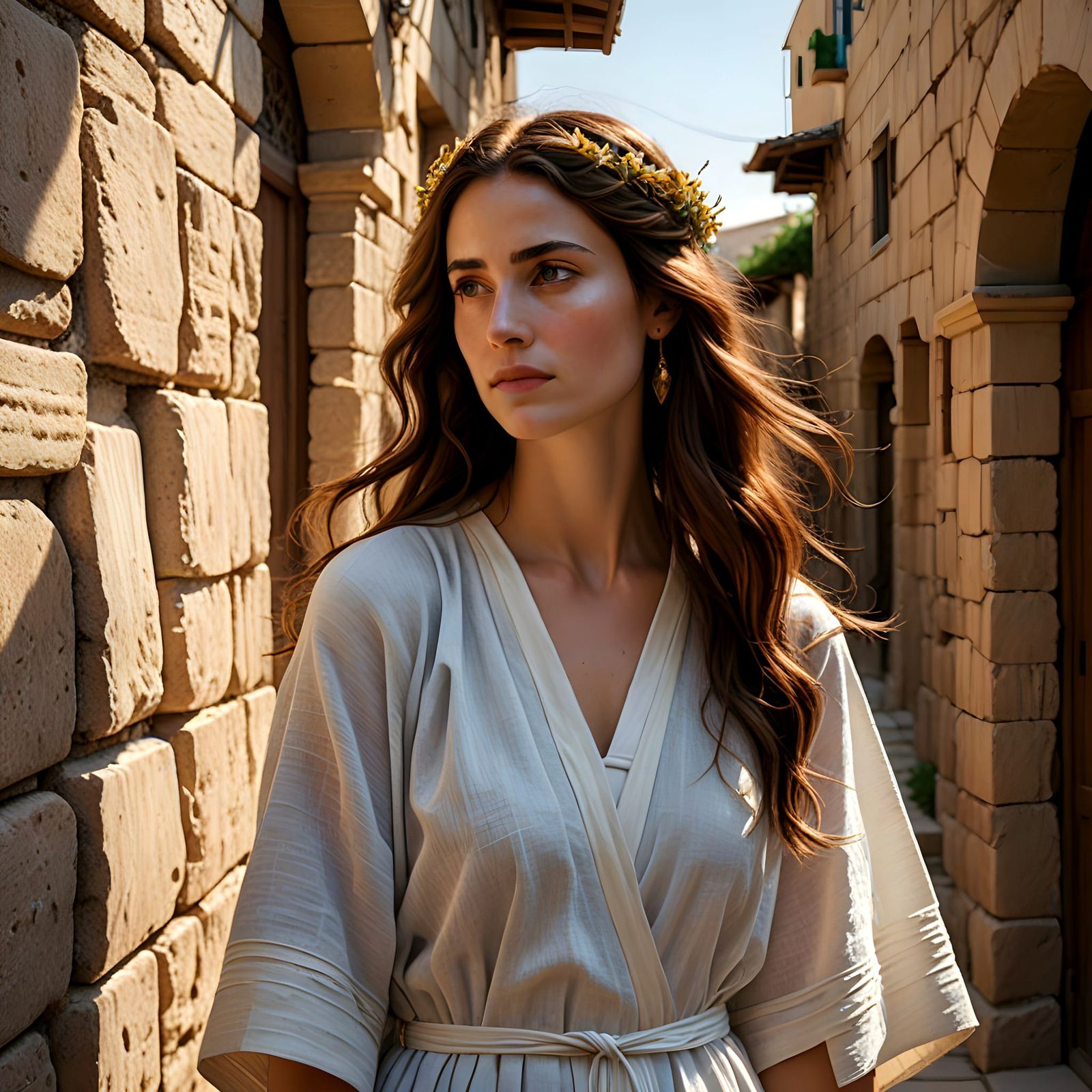 Ethereal 1st Century Jewish Woman in a Fishing Village