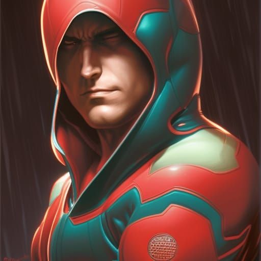 Genderbent Roy Harper Portrait in Comic Book Style