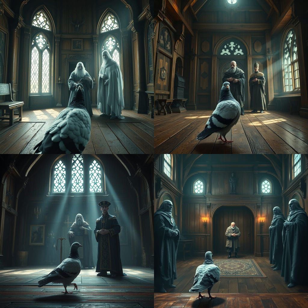 Medieval Ghosts in Intricate Digital Painting