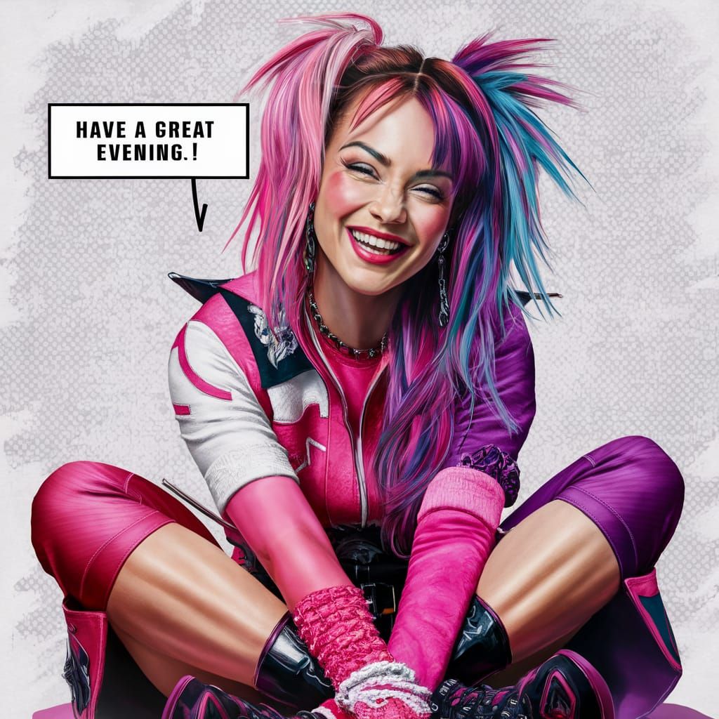 Smiling Beautiful Woman, fULL bODY, SITTING, fUNNY CHARACTER...