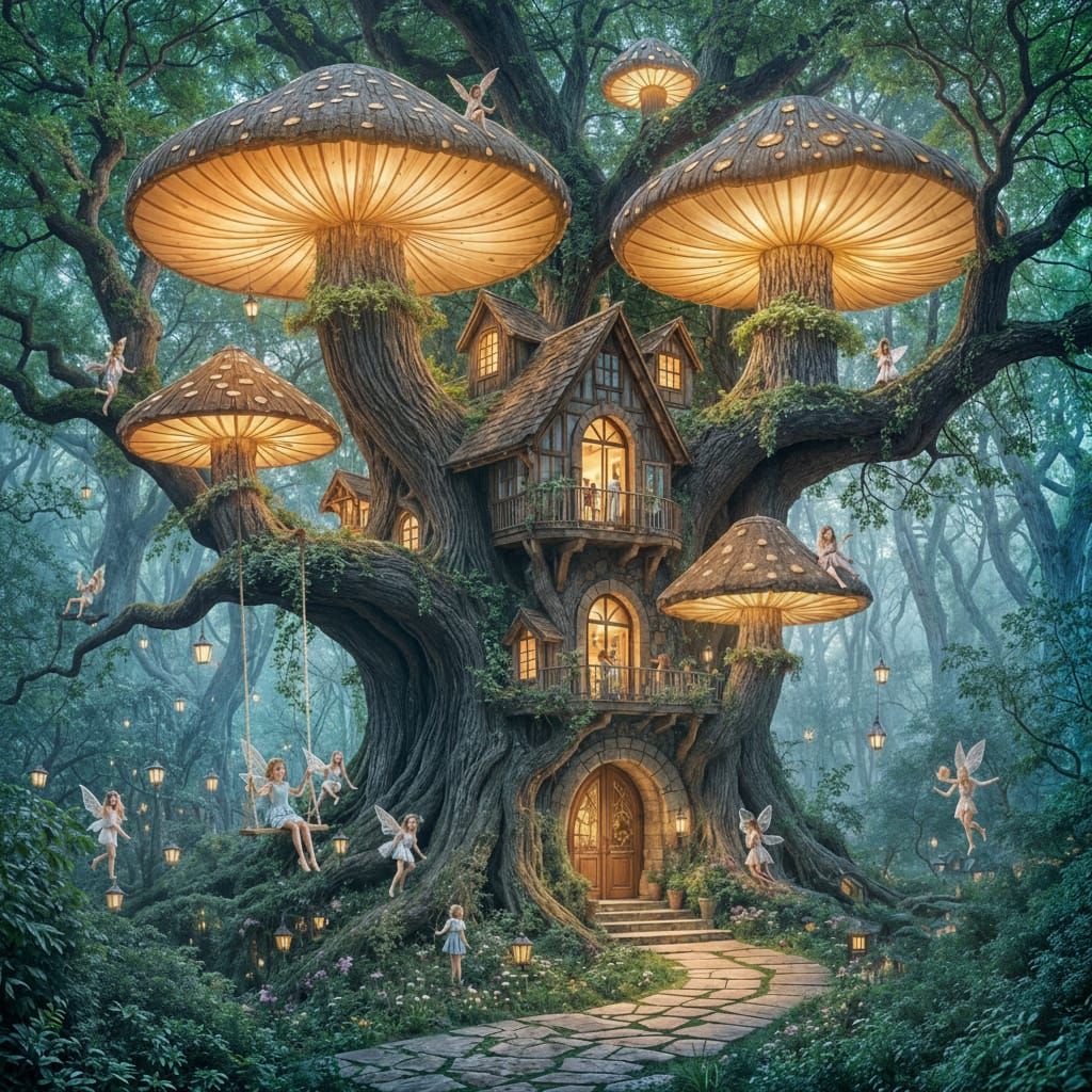 Magical Treehouse Apartments in Enchanted Forest