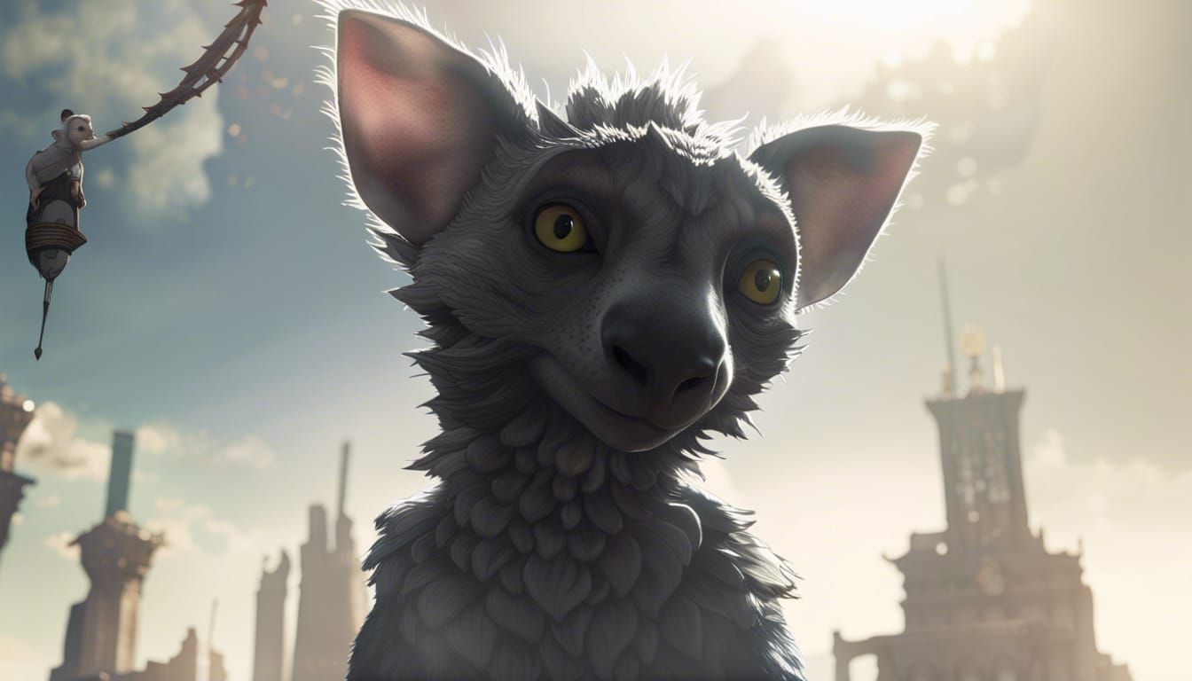 Trico from The Last Guardian in 3D