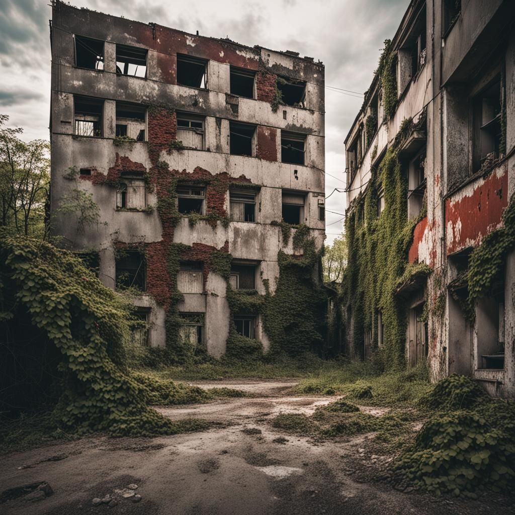 Gritty Soviet Urban Decay in a Desolate Cityscape