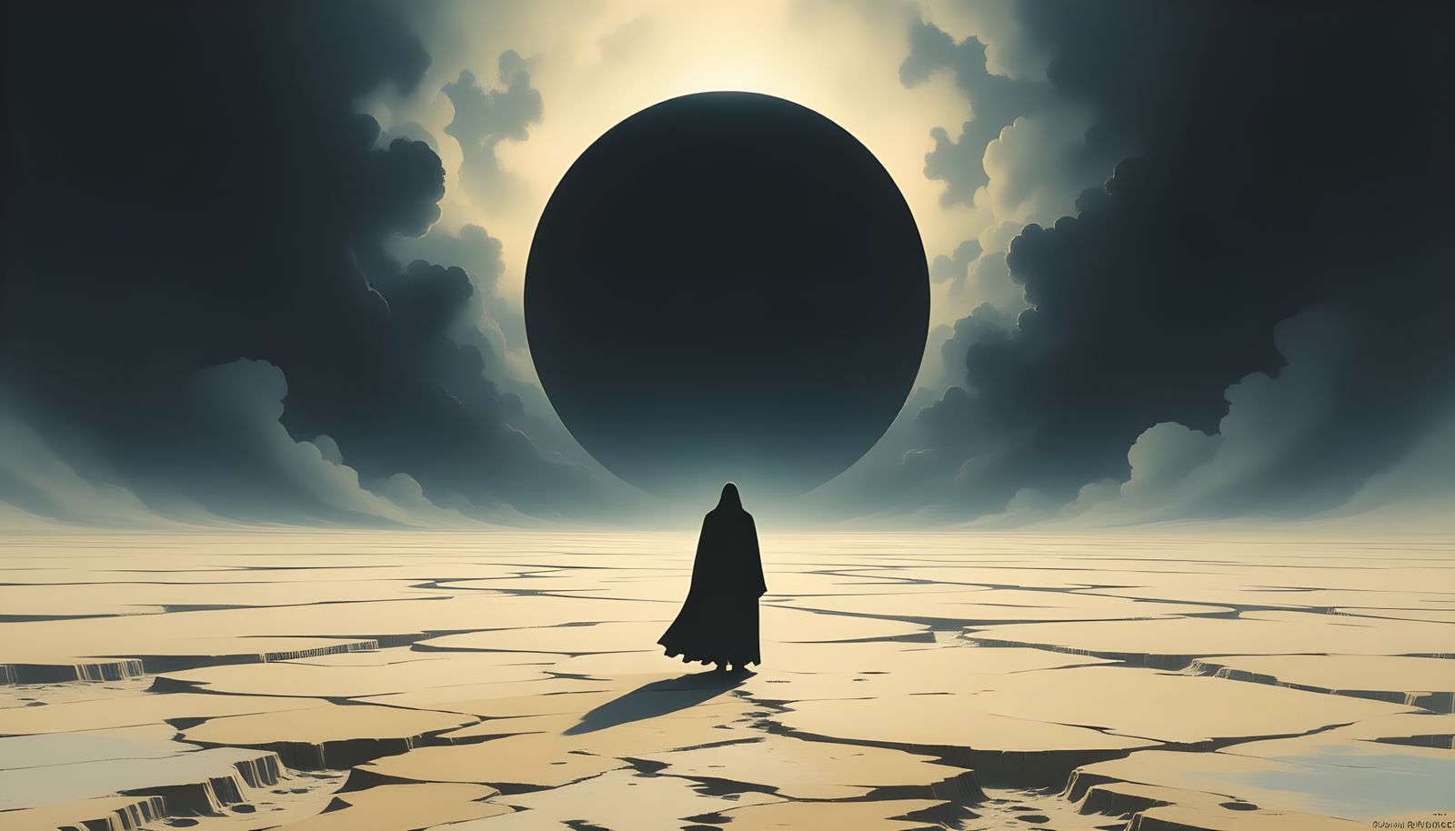 Abstract Image of Empty Black Void