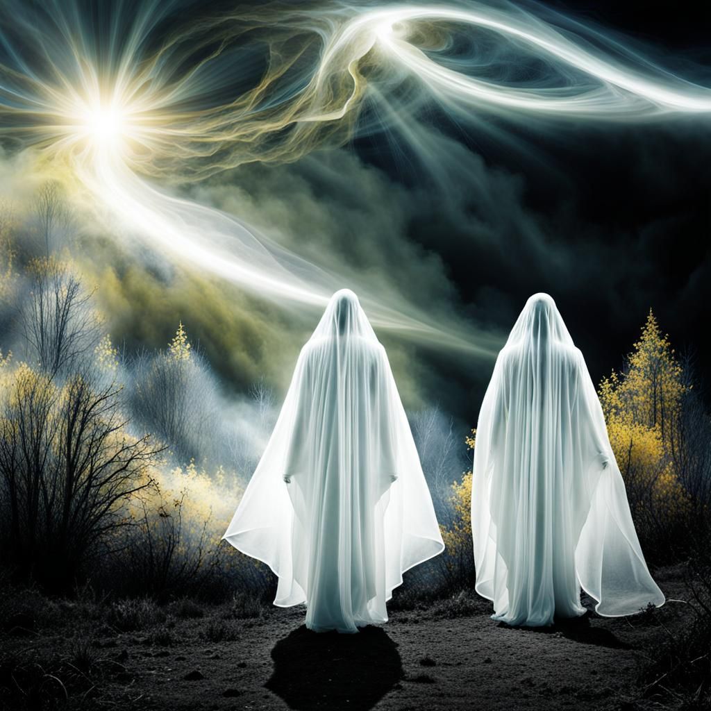 Oneiric Fantasy: Spectral Procession in Dreamscape