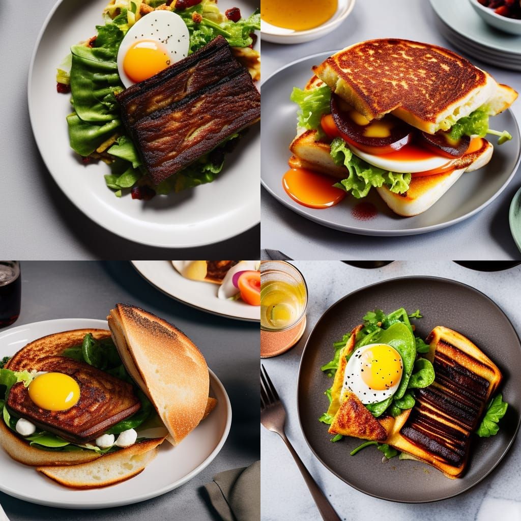 Raspberry Pancakes and Eggs: Cafe Food Photography