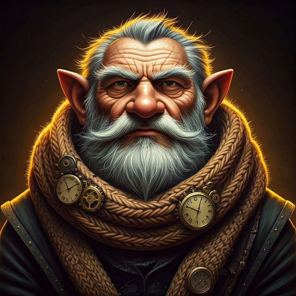 Grizzled Gruff Gnome Clockwork Sorcerer