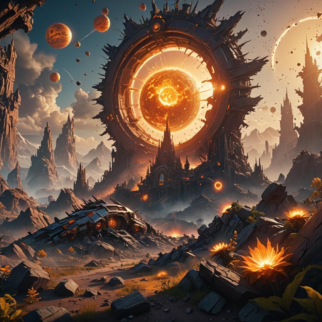 CaseOH crashes into the Sun: Fantasy Concept Art