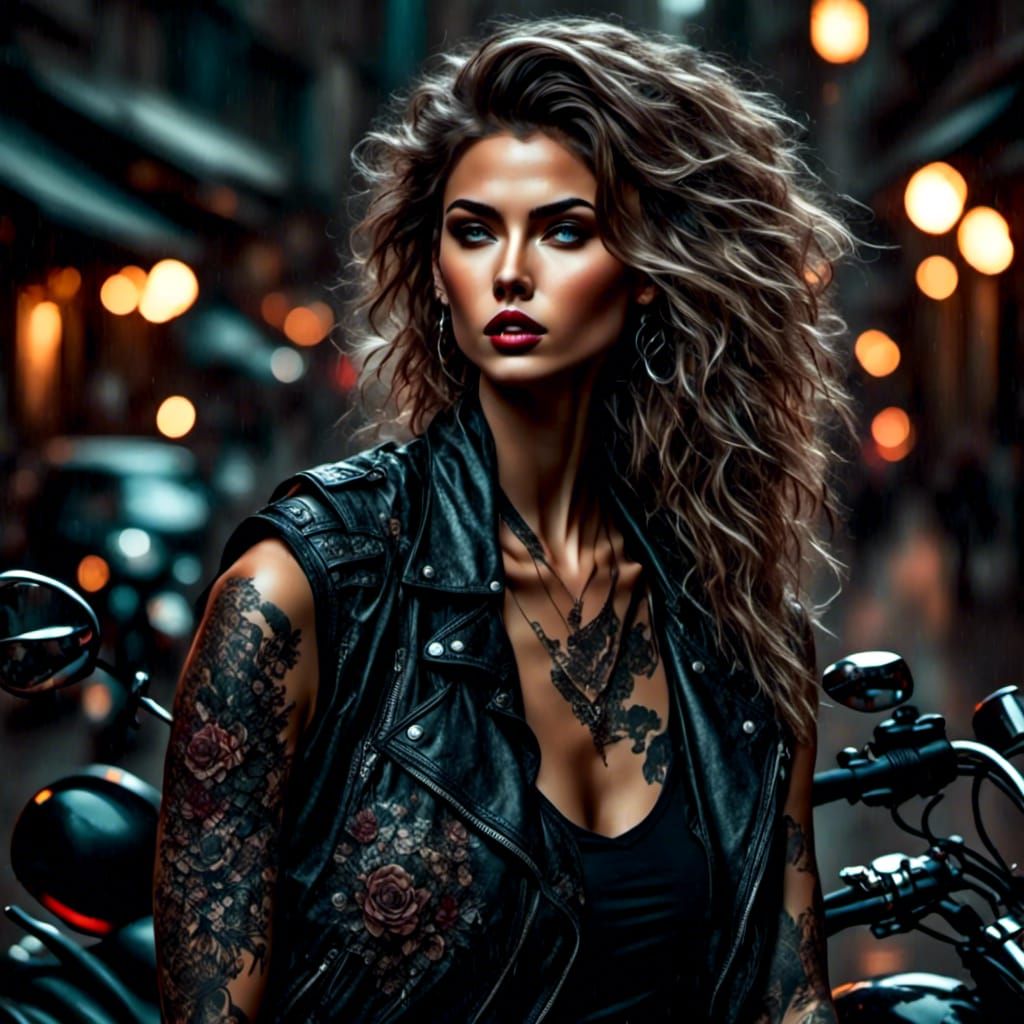 Biker chic.