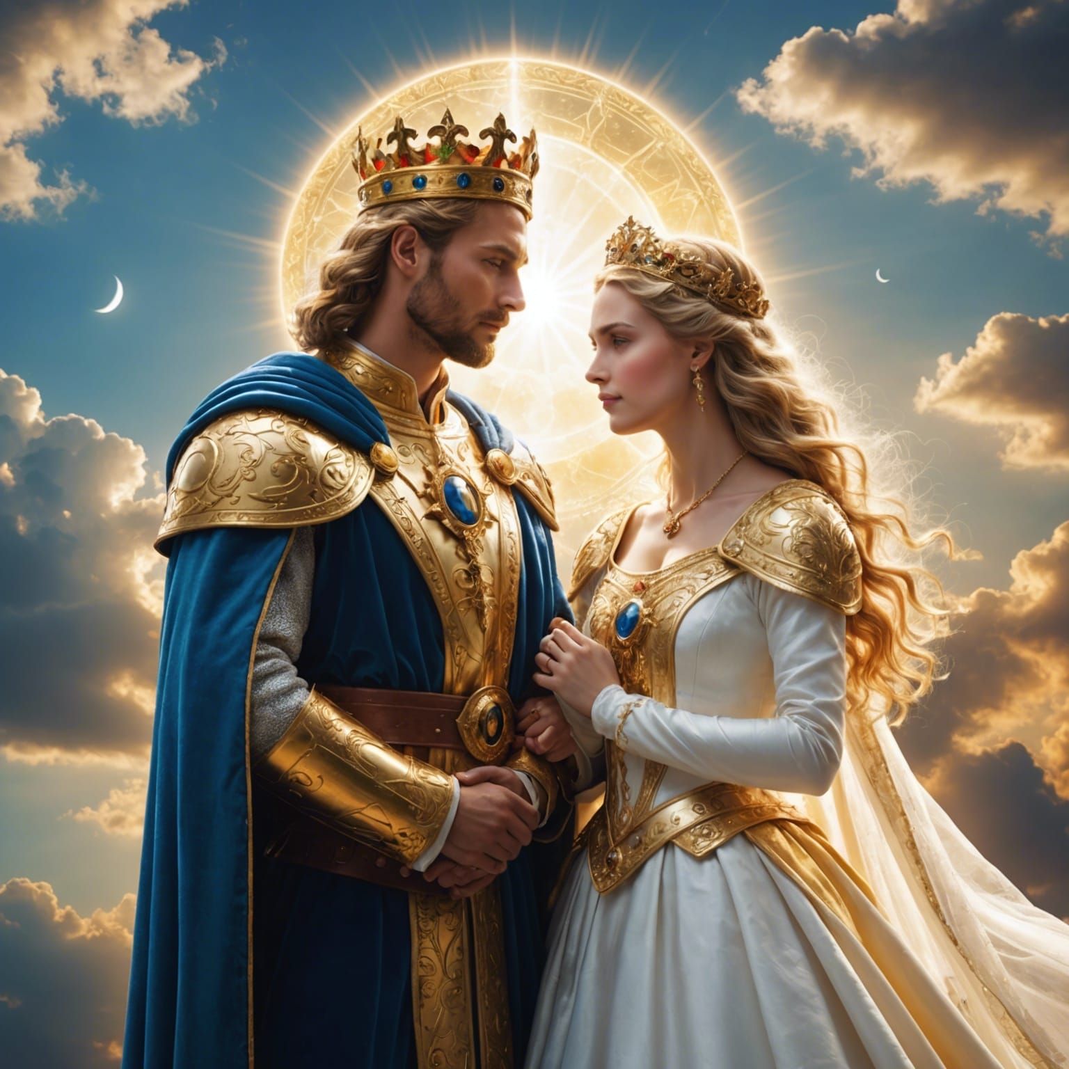 King of Sun and Moon in Divine Light