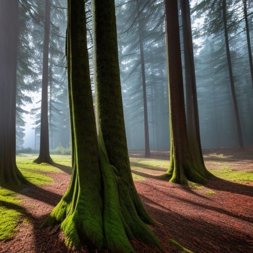 Tree Transforms to Man in Brutalist Style