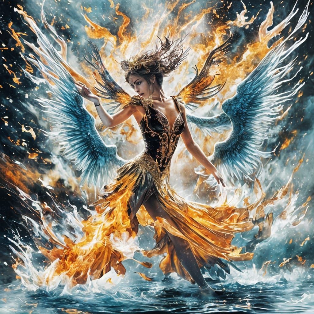 Ballerina's Flaming Dance in Russian Palace