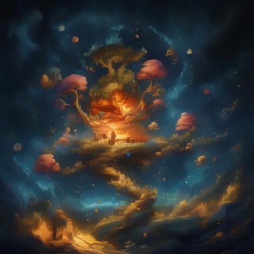 Krishna and Rama: Serene Moonlight Gods