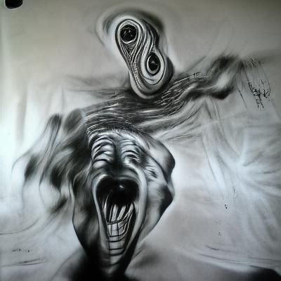 Abstract AI Interpretation of Fear