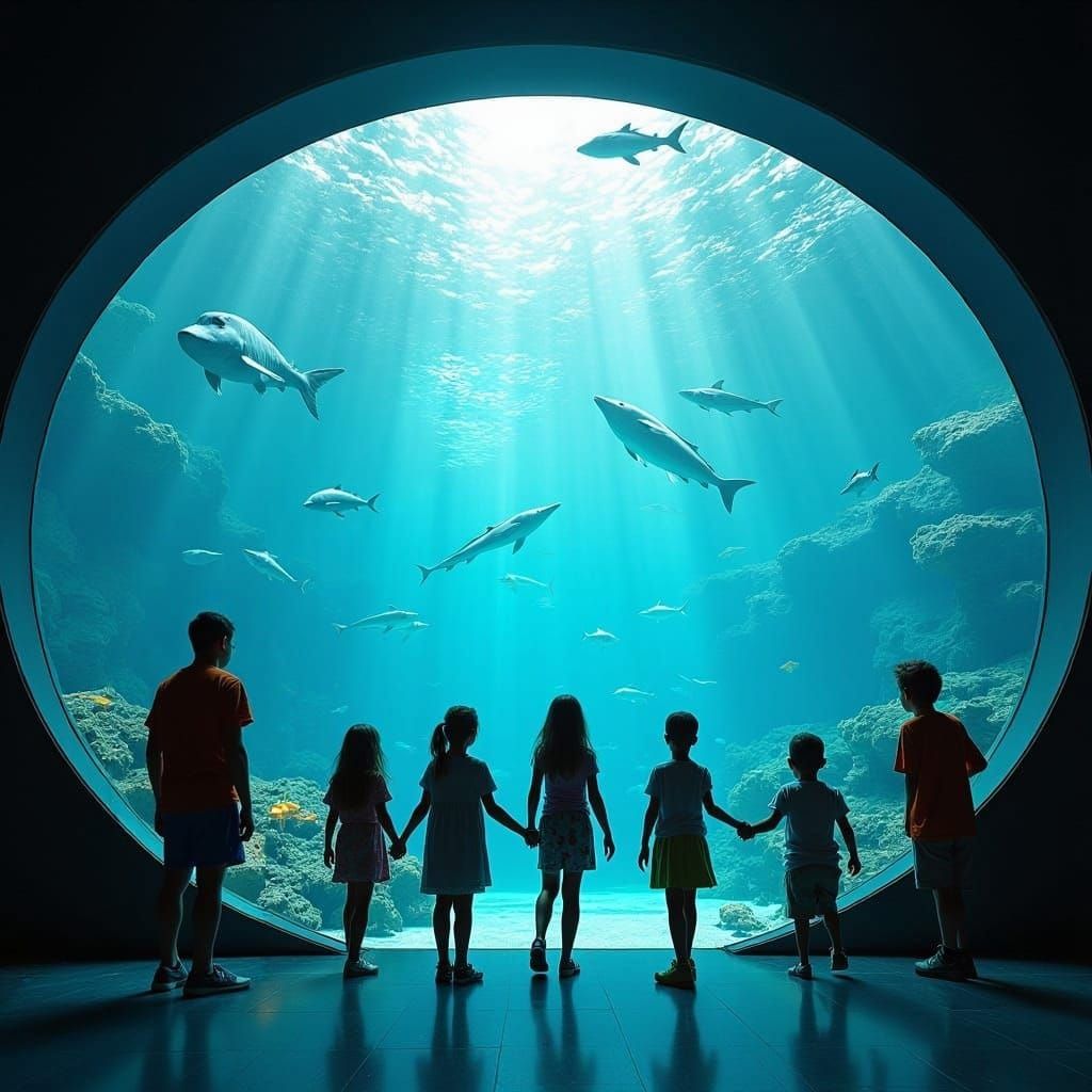 Educational Aquarium: Cinematic Film Still