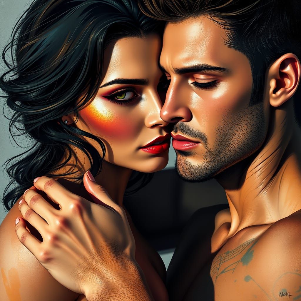 Sultry American Power Couple in Triadic Colors