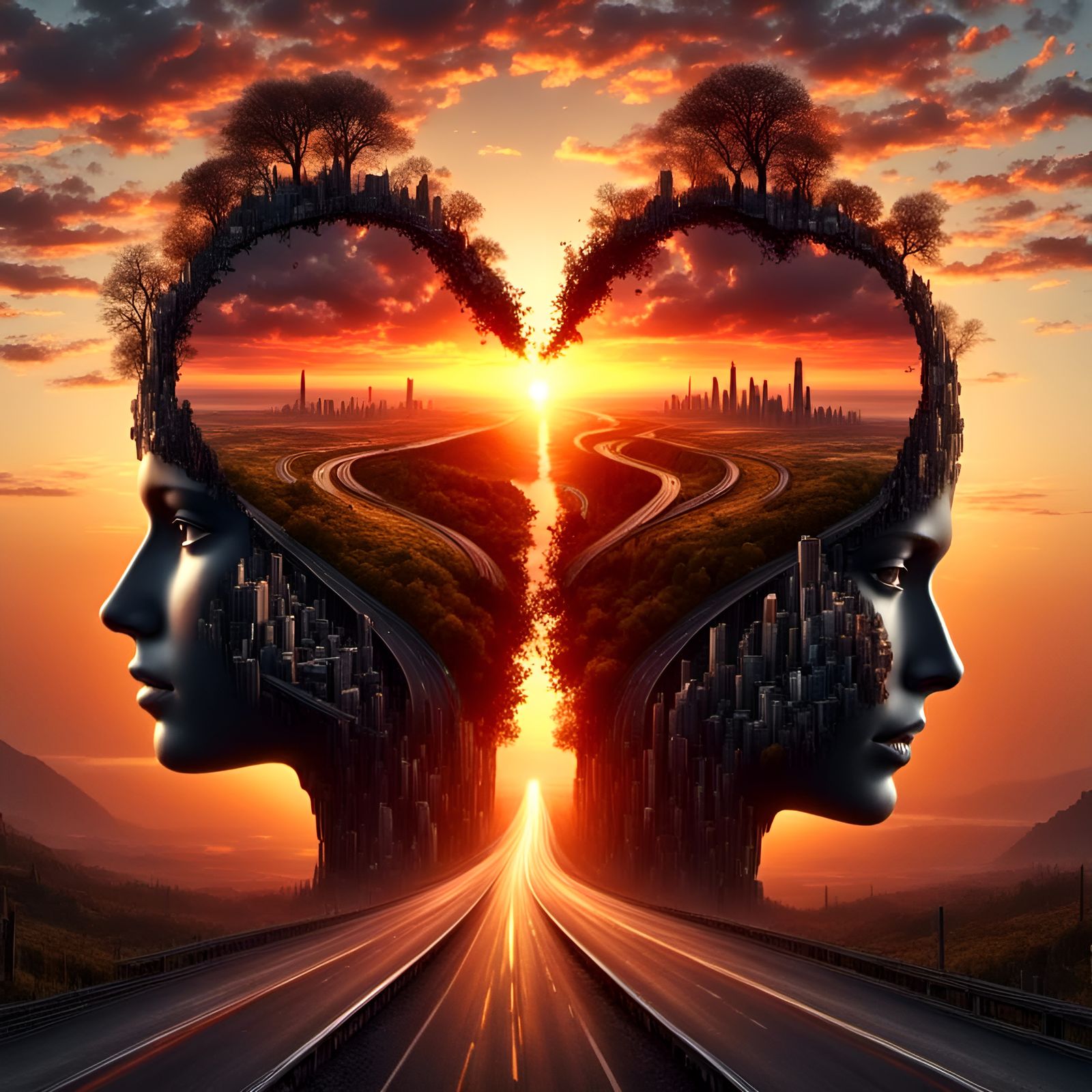 Two hearts living in just one mind