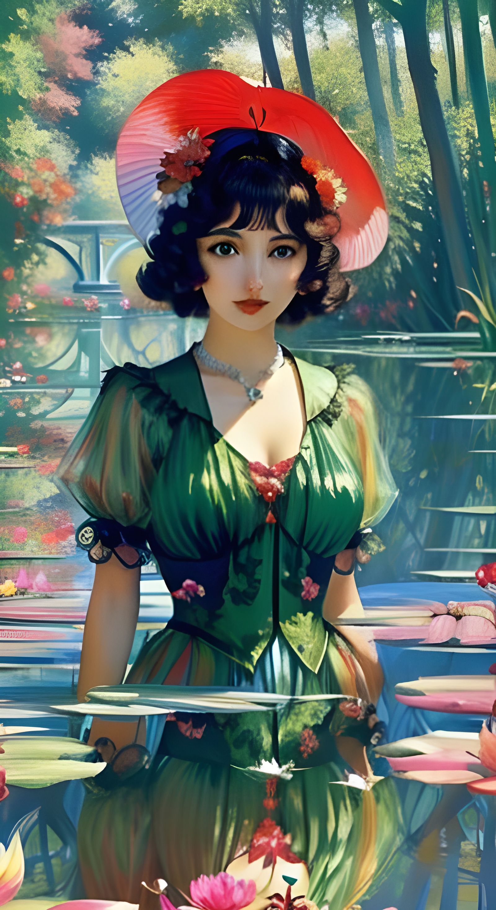 Colorful Art Deco Inspired by Monet in 4K