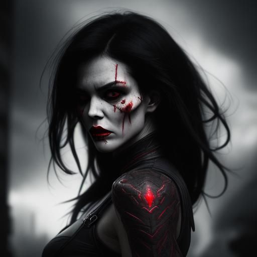 Hyperrealistic Skull Demon Predator Portrait