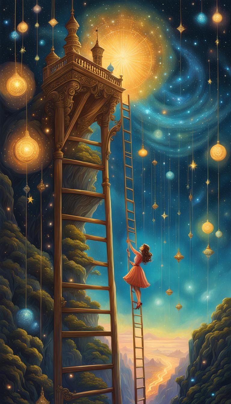 Sparklecore Girl Reaching for Galaxy Stars