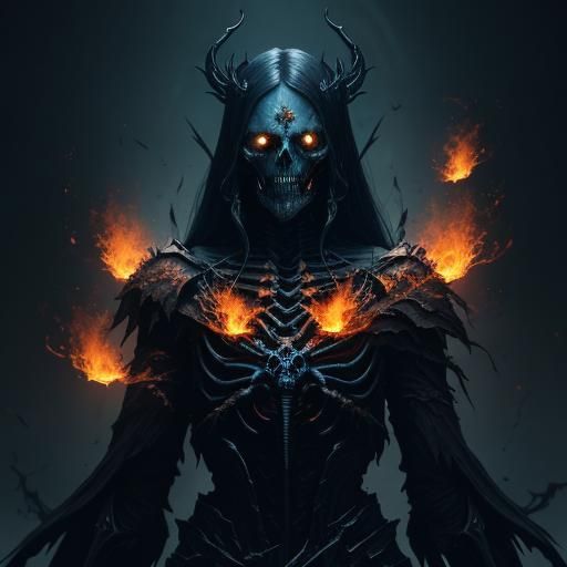 Cursed Arrow Wraith in Dark Fantasy Oil Painting