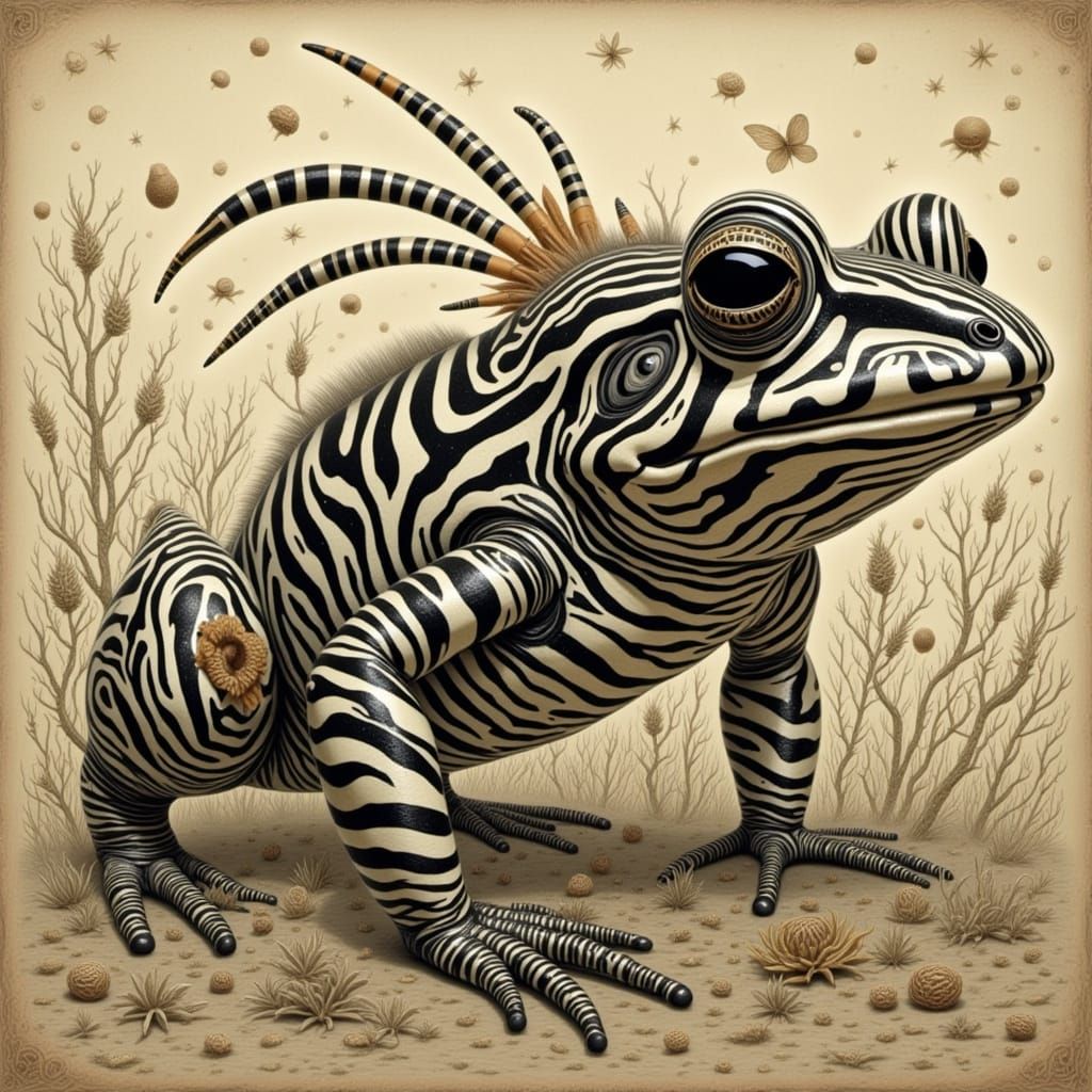 Cyberpunk Frog Character