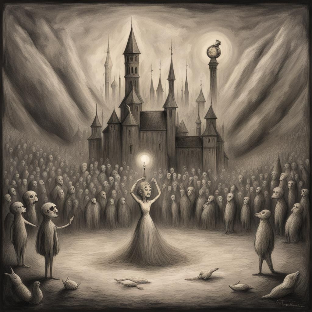 Eurovision Song Contest in Style of Alfred Kubin