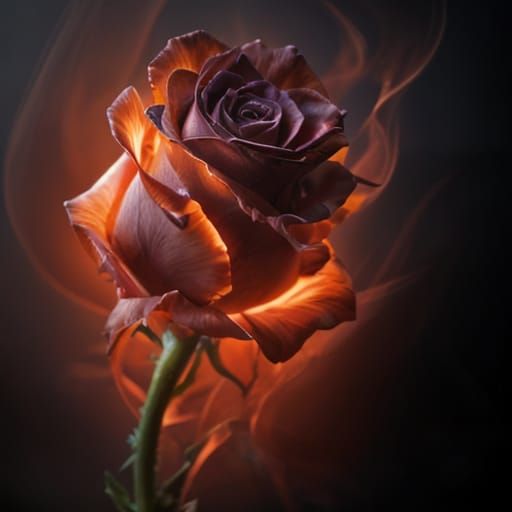 Fiery rose