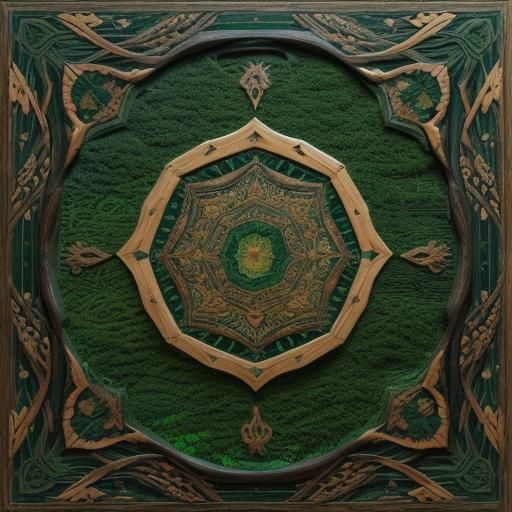 Ornate Metronome in Tundra: High Fantasy Art